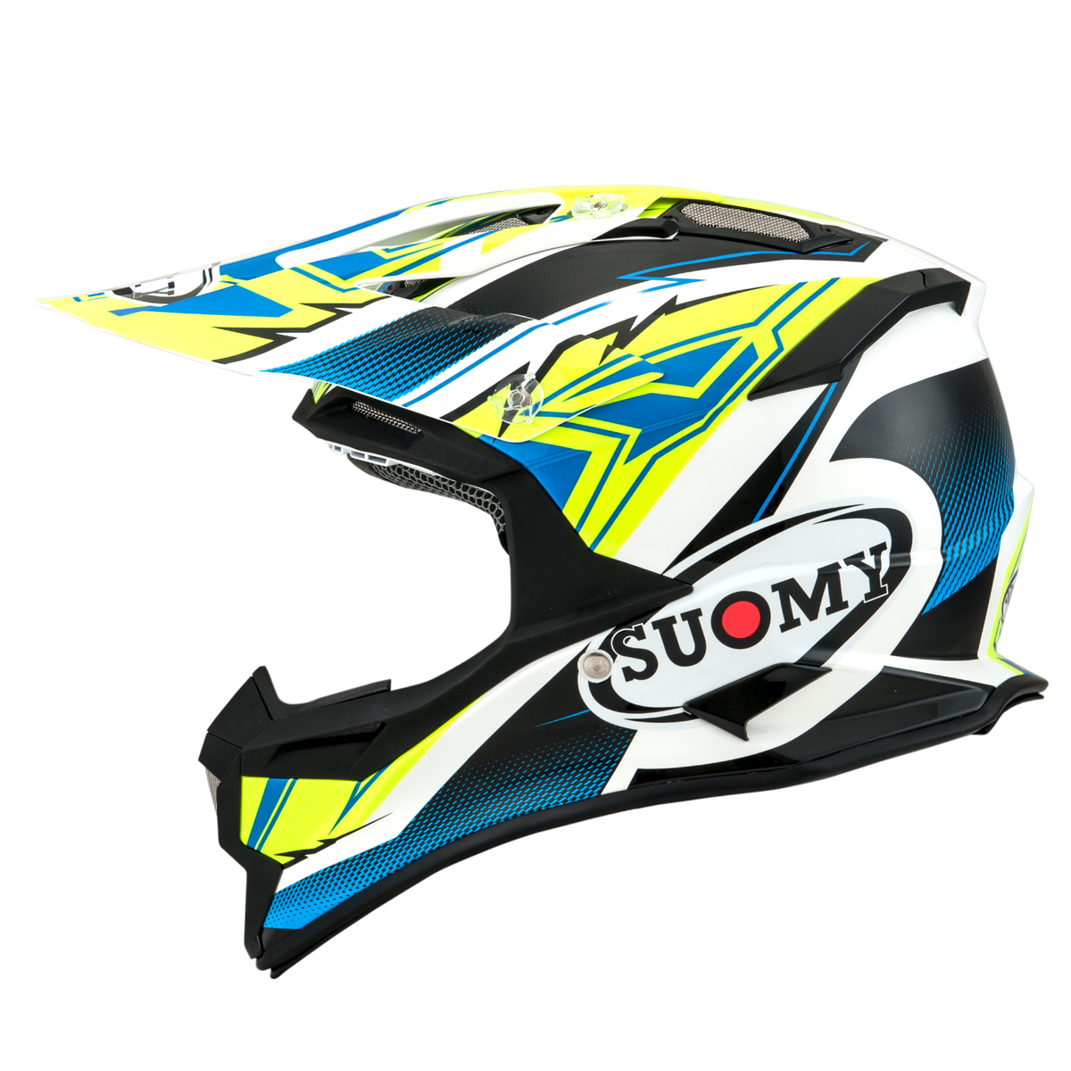 Suomy Alpha Waves Matt Yellow MX Helmet ACU Gold Stamped Approved  SU/AL-WA-Y