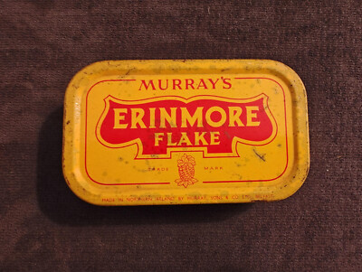 VINTAGE ANTIQUE ERINMORE FLAKE TOBACCO TIN EMPTY