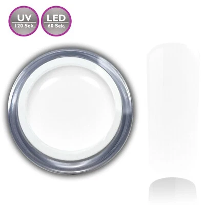 Glossy Farbgel Weiss Snowwhite ohne Schwitzschicht LED UV-Gel French Nail Art