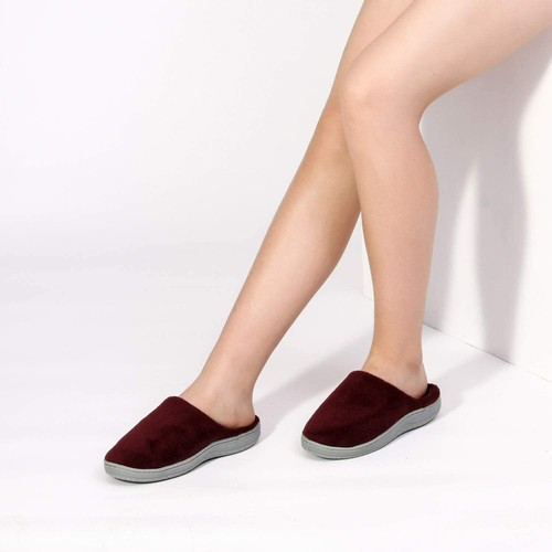 Womens Winter Warm Faux Fur House Shoes Memory Foam Anti-slip Indoor Slippers - Picture 5 of 22