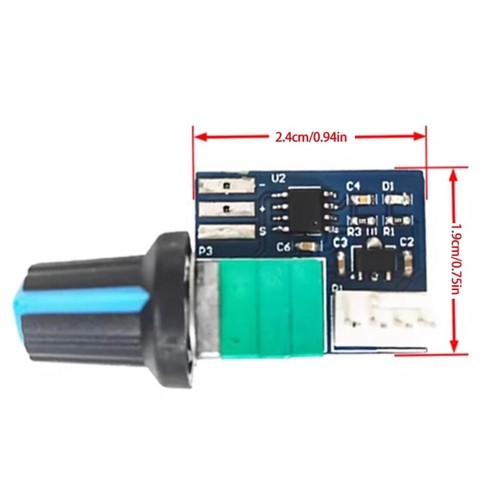 Fan Speed Controller 12V Single Channel for Computer Case Cooling Quiet - Afbeelding 8 van 10