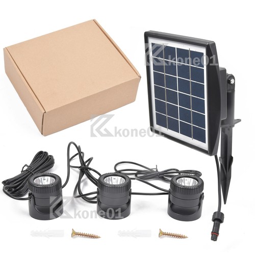 3-in-1 RGB Solar LED Gartenstrahler Teichbeleuchtung Pool Aquarium Teich Licht - Bild 6 von 14
