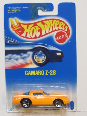 hot wheels orange camaro