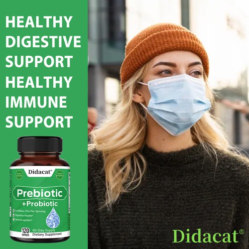 Cápsulas prebióticas + probióticas - Promover la salud digestiva, equilibrar la flora intestinal - Imagen 5 de 12