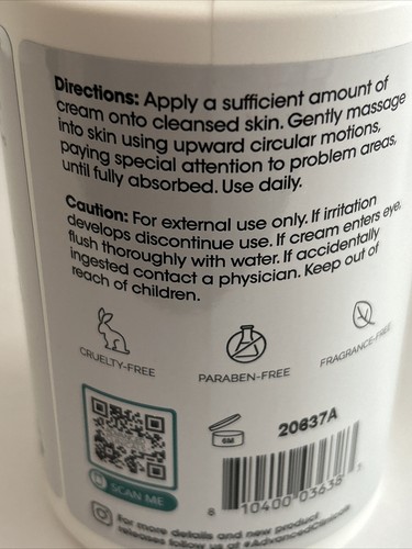 ADVANCED CLINICALS ~RETINOL + NIACINAMIDE Anti-Aging Crepey Skin FACE BODY CREAM - Picture 13 of 13