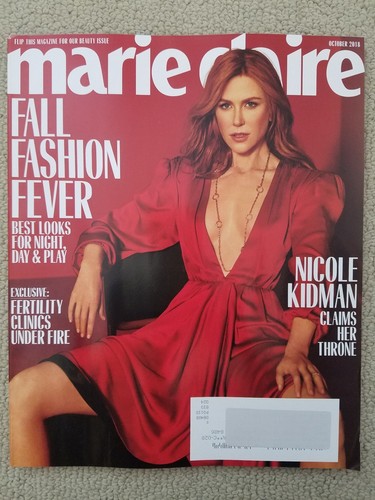 Nicole Kidman Marie Claire Magazine October 2018 - Picture 2 of 7