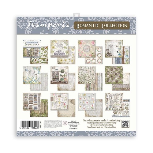 Stamperia ROMANTIC GARDEN HOUSE - 8" X 8" Double Sided Paper - 10 SHEETS - Picture 12 of 12