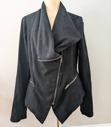 Rampage Asymmetric Zip Moto Jacket Black - Picture 5 of 9