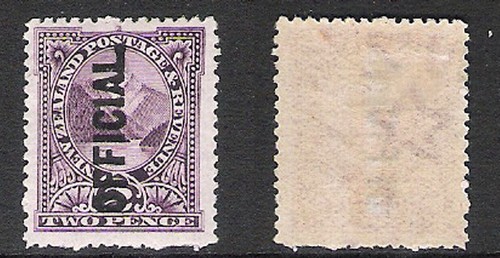 NEW ZEALAND 1907 2d PEMBROKE OFFICIAL (LHM)