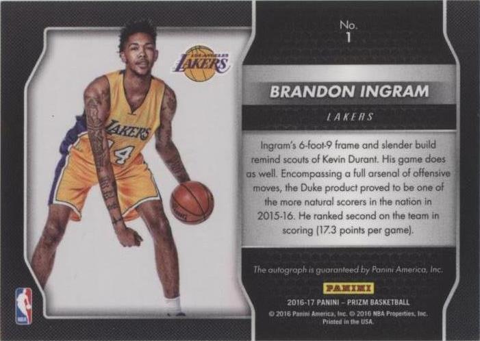2016-17 Panini Prizm - Brandon Ingram #1