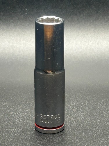 Kobalt 7/16" x 3/8" Drive Deep Socket #337806 12Pt Red Band - Picture 2 of 4