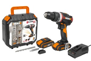 WORX WX-JCR SLAMMER 18V (20V MAX) Cordless Brushless 50Nm Drill 2*2.0Ah battery