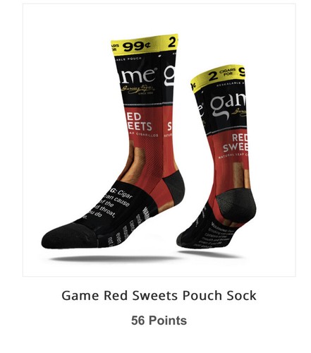 Garcia Y Vega Spiel rot Süßigkeiten Beutel Socken Herren Größe 6-12 - Bild 5 von 5