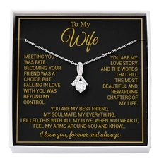 To My Wife Necklace, Valentines Day Gift For Wife, Gifts For Wife From Husband
