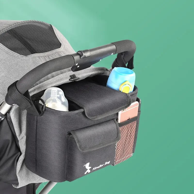 Stroller Bag Organizer , Baby Kinderwagen Baggy Tasche mit Getränkehalter
