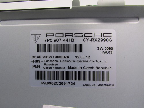 2012 - Módulo de control de asistencia de cámara de visión trasera Porsche Cayenne con soporte de montaje fabricante de equipos originales - Imagen 10 de 11