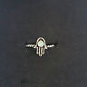 Sterling Silver Hamsa White Simulated Imitation Opal Ring - Picture 7 of 9