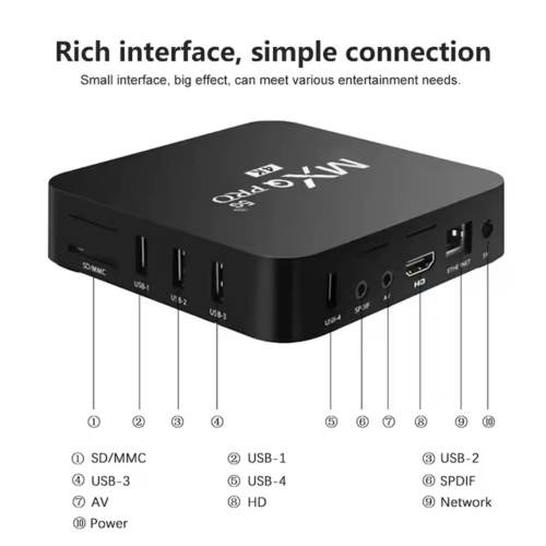 🔥 Android tv box wifi internet smart tv full hd 1080p Android 10 mxq pro 4k 🔥 - Foto 19 di 20