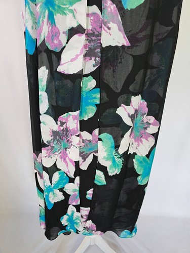 SL Fashions Sleeveless Shift Dress Size 18W V-Neck Floral Layered Pullover - Picture 7 of 10
