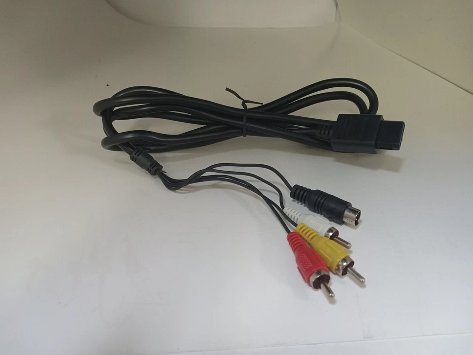 NEW S VIDEO AV CABLE for N64 Nintendo 64 SNES Super Nintendo & GameCube #4C - Image 3 of 3