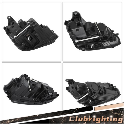 For Mercedes Benz E-Class W213 E300 E400 2017 2018-2020 Pair Headlight LED Black - Picture 4 of 8