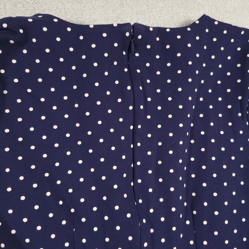 OLD NAVY Womens Medium Blue Polka Dot Shift Dress Round Neck - Picture 7 of 13