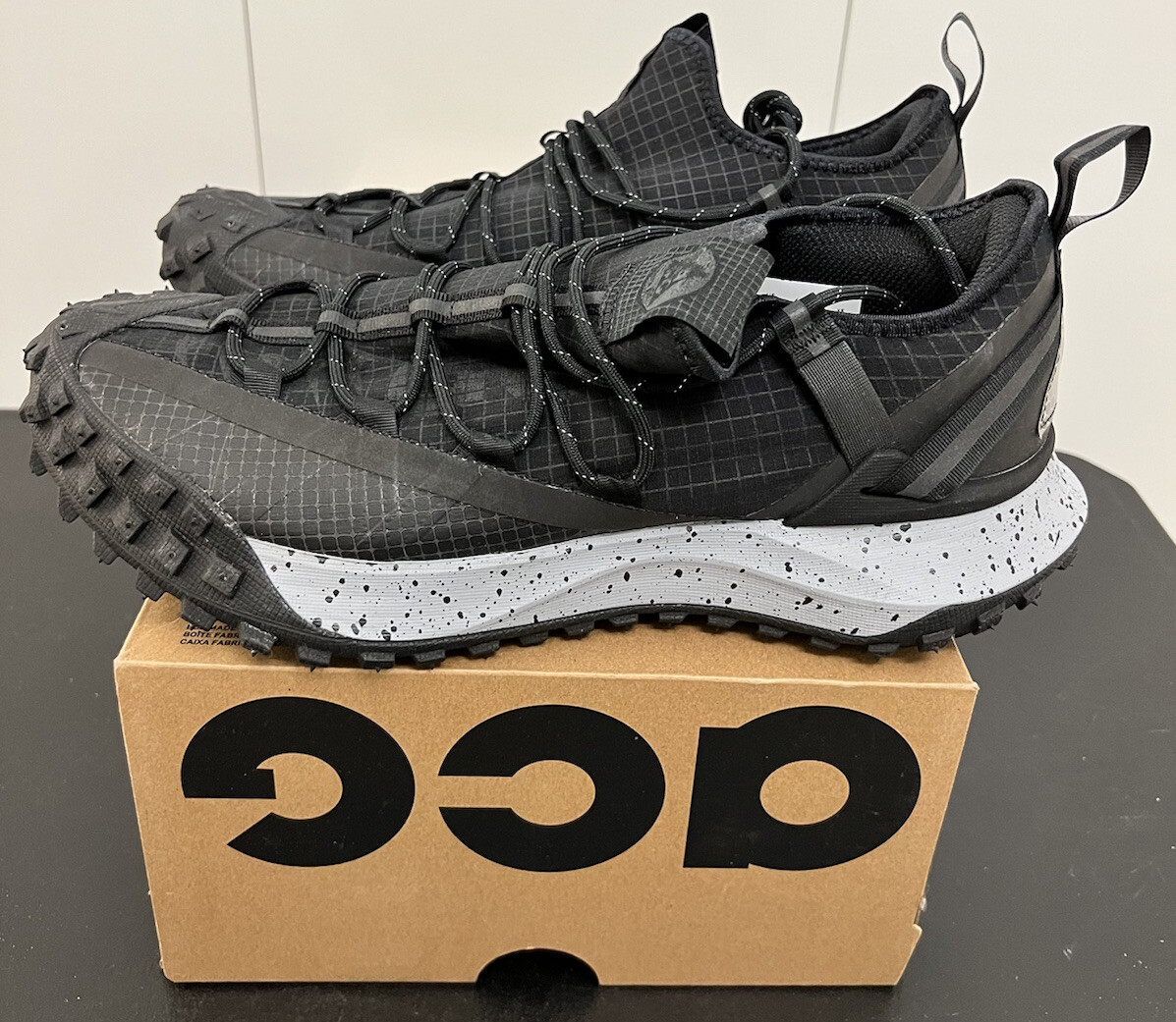 Size 9.5 - Nike ACG Mountain Fly Low Black for sale online