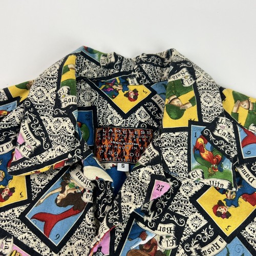 Camisa Gráfica Sirena Diablo Hecha a Mano EE. UU. Para Hombres Pequeña Diseños Sin Llama De Colección Retro - Imagen 5 de 12