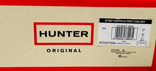 HUNTER RAIN BOOTS Women 9 M Original Particle Print Waterproof Chelsea NWT & Box - Picture 5 of 10