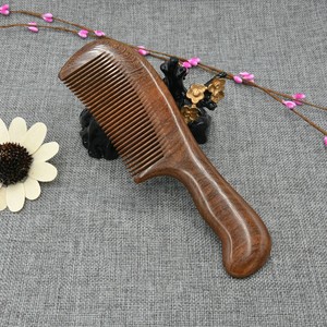 1PC-Natural-Sandalwood-Comb-Handmade-Massage-Hair-Care-Anti-Static-Long-Handle