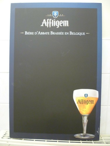 A FRENCH 'AFFLIGEM' BIERE BAR MENU BOARD. FRENCH 'AFFLIGEM' BAR MENU BLACKBOARD - Picture 1 of 6