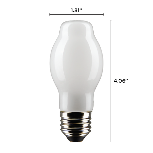 6 Pack Satco S21337 LED Filament 120V 8W BT15 Medium E26 White 2700K Warm White - Picture 2 of 12