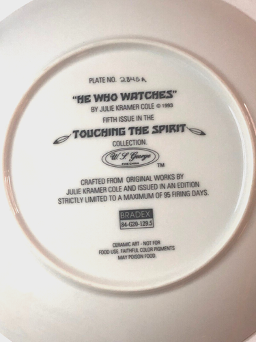 Set of 8 Collector Plates of "Touching The Spirit" , by Julie Kramer Cole 1993 - Picture 11 of 17