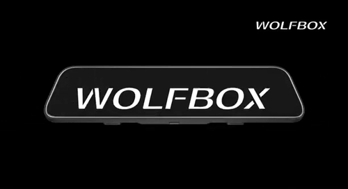 WOLFBOX 4K 12" Dual Dash Cam Front and Rear Mirror WDR Backup Camera Full HD - Video 1 of 1