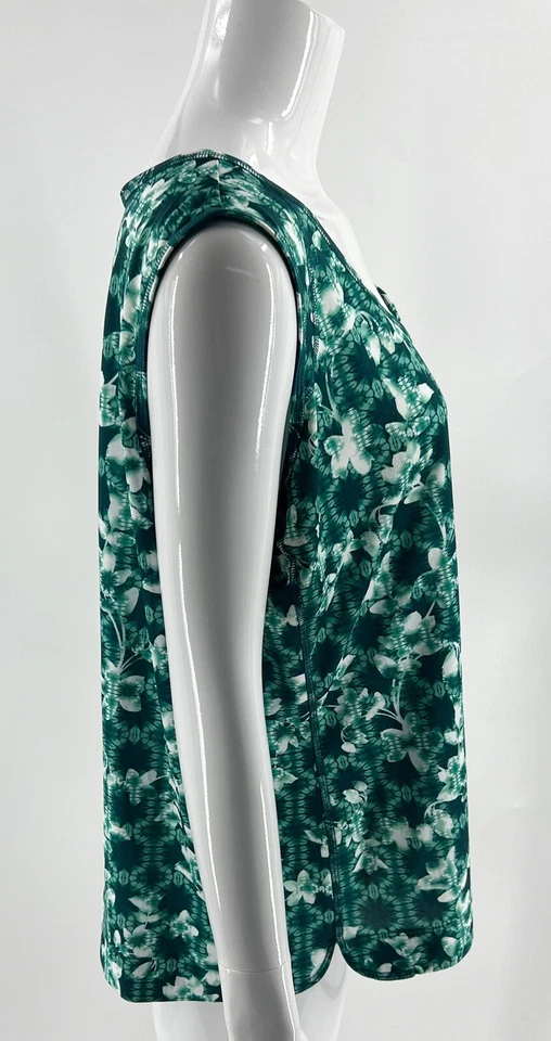 Top St Johns Bay Active XXL Verde Floral Secado Rápido Entrenamiento Gimnasio Atlético Mujer Foto 3 de 4