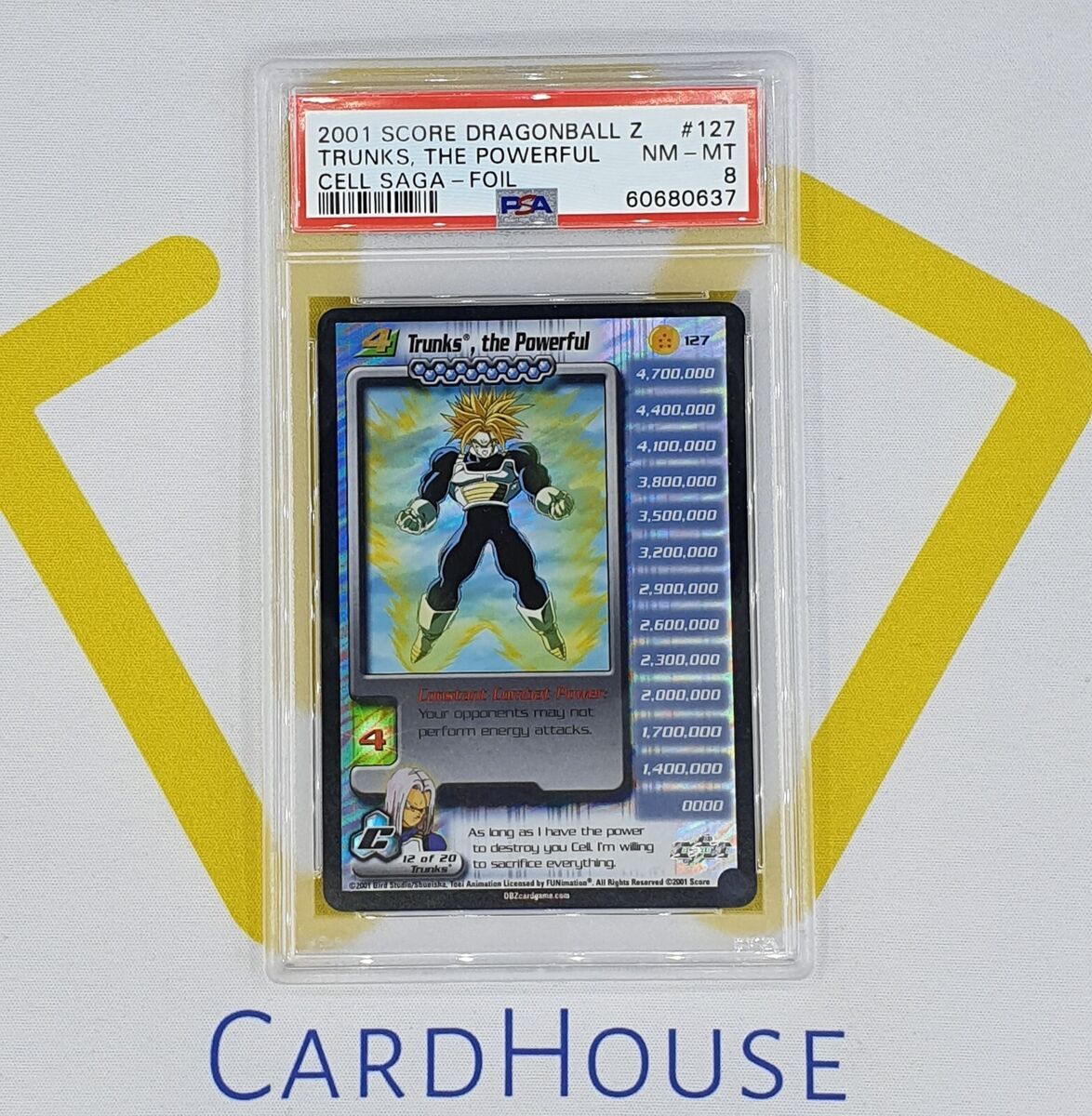Dragon Ball Carddas PSA 8 Goku Vegeta Trunks 1992 Bandai