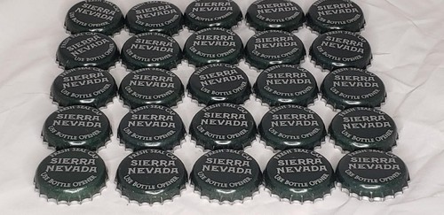 Lot of 25 Dark Green Sierra Nevada Brewing Company Beer Bottle Caps Crown - Picture 2 of 3