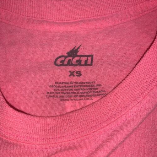 Travis Scott CACTI Out Of This World Exclusive Hot Pink Size XS - Picture 3 of 6
