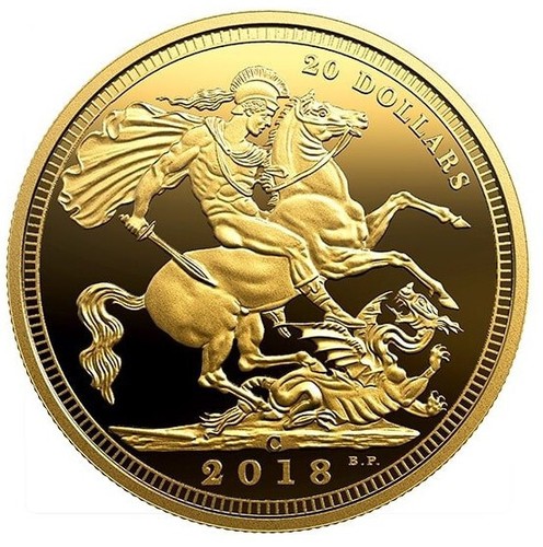 2018 $20 Canada 1908 SOVEREIGN 110TH ANNIVERSARY RCM 1 OZ FINE SILVER COIN