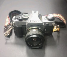 Vintage Canon AE-1 Program 35mm Film Camera + Zykkor 28mm Lens +Adjustable Strap