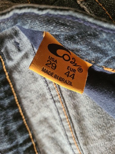 CO2 Premium Denim Womens Size 29 Distressed Denim Faux Leather Dark Wash Jeans - Picture 10 of 11