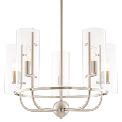 modern 5 light chandelier