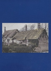 Antique Postcard Ann Hathway Cottage Stratford England Shakespeare