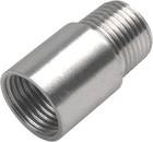 304 Stainless Steel Shower Head Extension Arm G1/2 Male to Female Thread Cast Pi