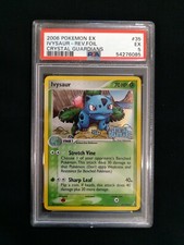 Graded PSA 5 2006 Pokemon EX - Ivysaur - Rev.Foil Crystal Guardians #35