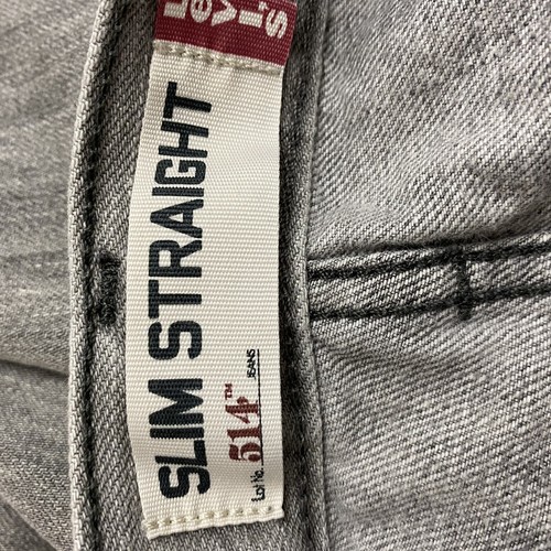 Vaqueros para hombre Levis 514 32 x 32 ajustados de ajuste recto gris denim 100 % algodón lavado en piedra - Imagen 9 de 12