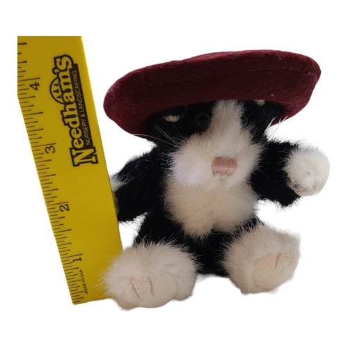 Boyds Bears Phoebe Purrsmore 6" Peluche Esmoquin Gato Retirado Negro Blanco Gatito - Imagen 6 de 6