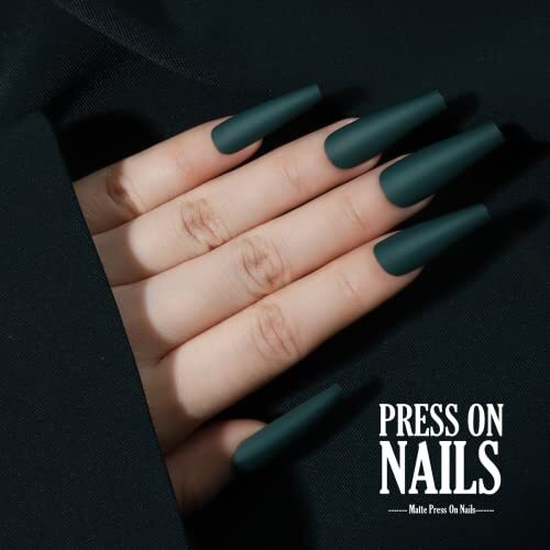 Press on Nails Long Matte, 13 Packs 312 PCS Press on Nails Long Coffin, Full - Picture 3 of 7
