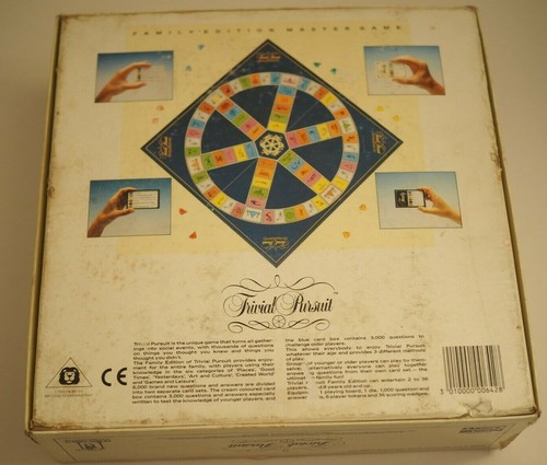 Trivial Pursuit Family Edition Master Game Vintage 1992 Parker Good Condition - Picture 7 of 7