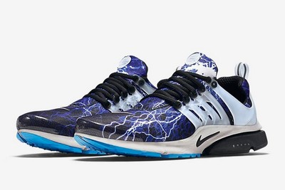 nike air presto flyknit blue running shoes
